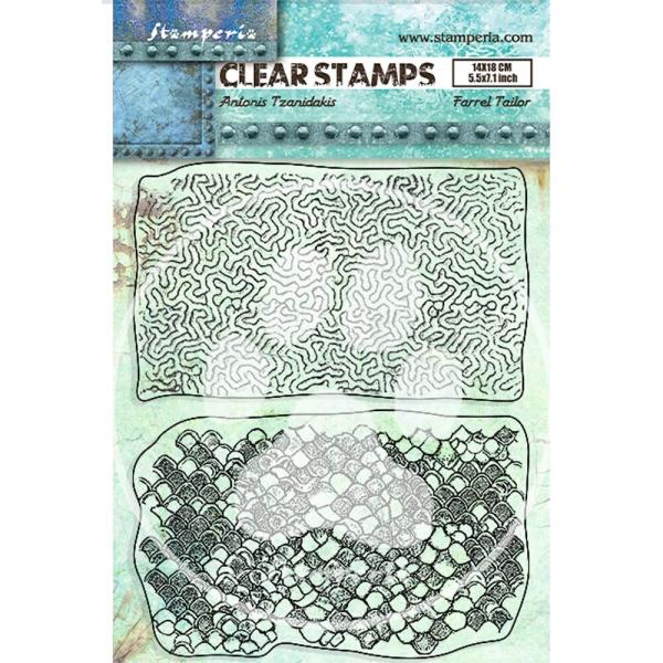 Stamperia - Stempelset "Double Texture" Clear Stamps