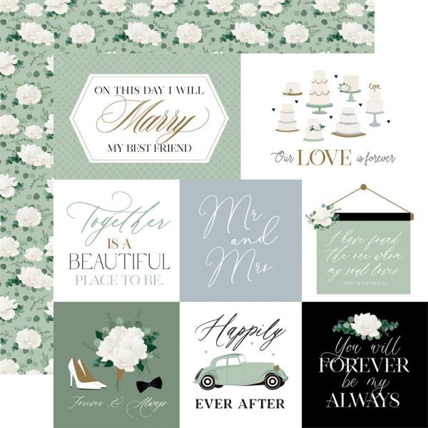 Echo Park - Designpapier "Wedding Bells" Collection Kit 12x12 Inch - 12 Bogen