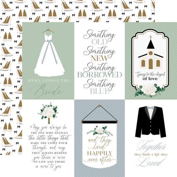 Echo Park - Designpapier "Wedding Bells" Paper Pack 6x6 Inch - 24 Bogen