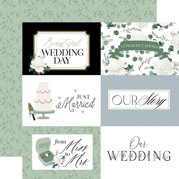 Echo Park - Designpapier "Wedding Bells" Paper Pack 6x6 Inch - 24 Bogen