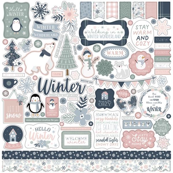 Echo Park - Designpapier "Winterland" Collection Kit 12x12 Inch - 12 Bogen