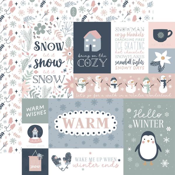 Echo Park - Designpapier "Winterland" Collection Kit 12x12 Inch - 12 Bogen