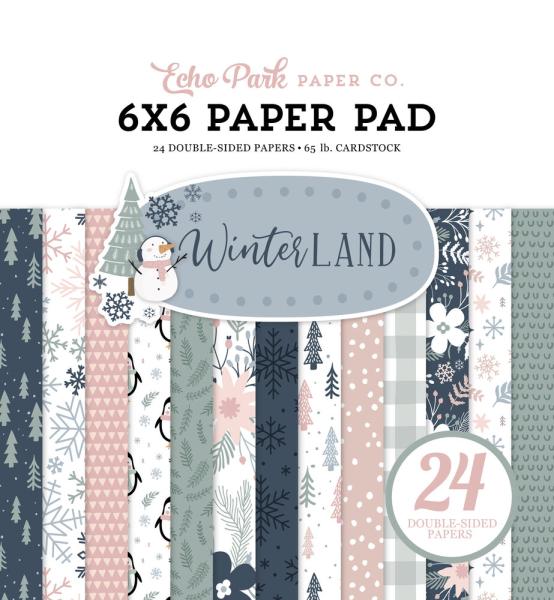 Echo Park - Designpapier "Winterland" Paper Pack 6x6 Inch - 24 Bogen