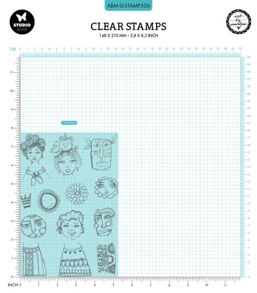 Art By Marlene - Stempelset "Face-It" Signature Collection Clear Stamps