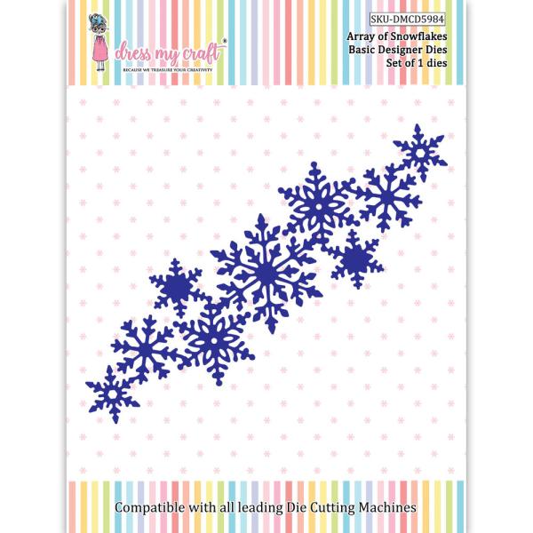 Dress My Craft - Stanzschablone "Array Of Snowflakes" Dies