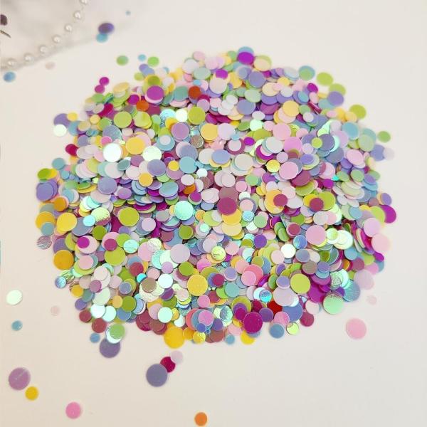 Dress My Craft - Pailetten - Streuteile "Pastel Confetti" Sequins Mix 8g