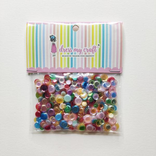 Dress My Craft - Pailetten - Streuteile "Rainbow Cup" Sequins Mix 8g