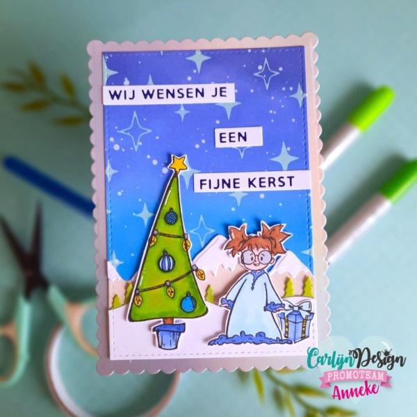 Carlijn Design - Stempelset "Mooie Mensen Kerst" Clear Stamps