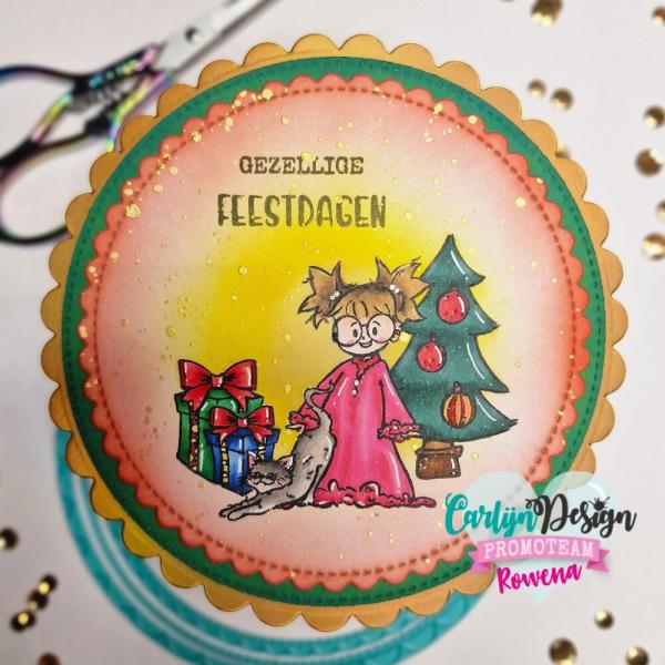 Carlijn Design - Stempelset "Mooie Mensen Kerst" Clear Stamps