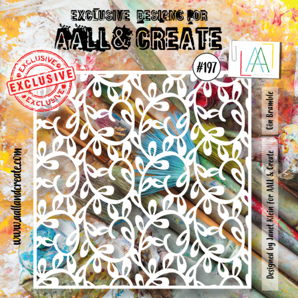 AALL and Create - Schablone 6x6 Inch "Gin Bramble "Stencil