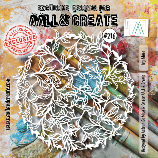 AALL and Create - Schablone 6x6 Inch "Ivy Maze "Stencil