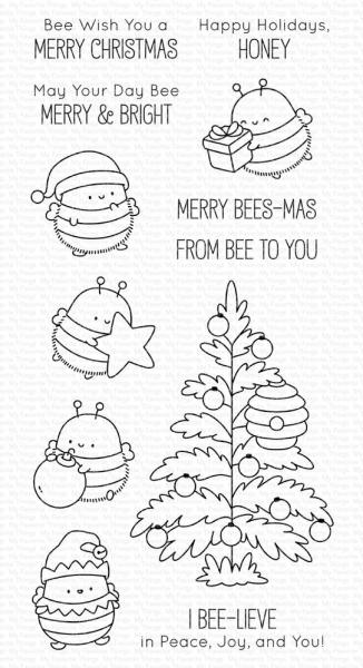 My Favorite Things - Stempelset "Merry Bees-mas" Clear Stamps