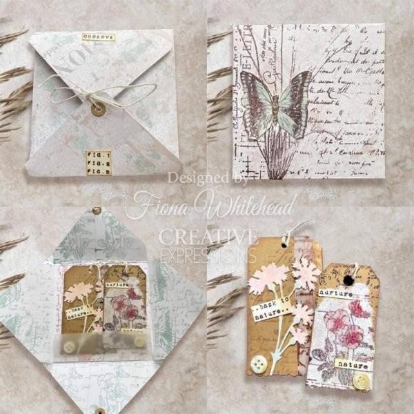 Creative Expressions - Stempelset "Faded Flora" Clear Stamps 6x4 Inch Design by Sam Poole