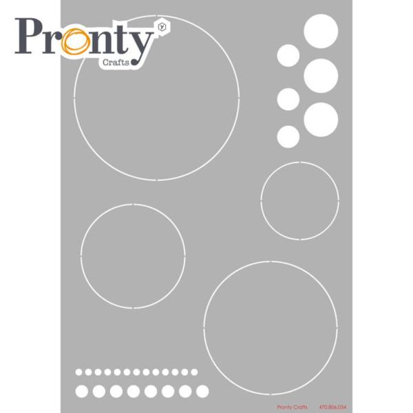 Pronty Crafts - Schablone A4 "Circles" Stencil 