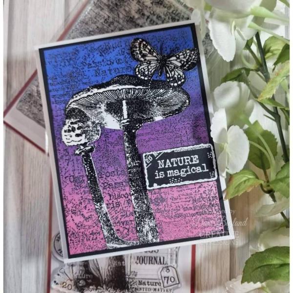 Woodware - Stempel "Vintage Fungi Up" Clear Stamps Design by Francoise Read