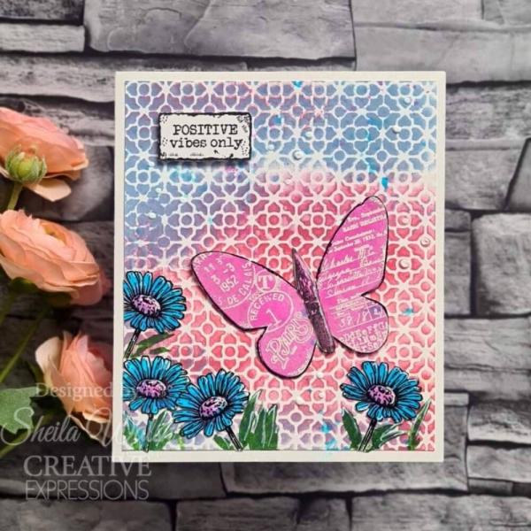 Woodware - Stempel "Paper Nib Butterfly" Clear Stamps Design by Francoise Read