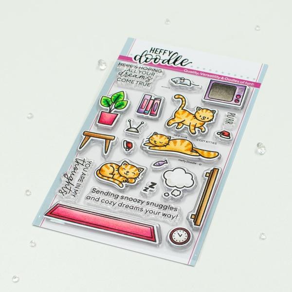 Heffy Doodle - Stempelset "Cozy Kitties" Clear Stamps 