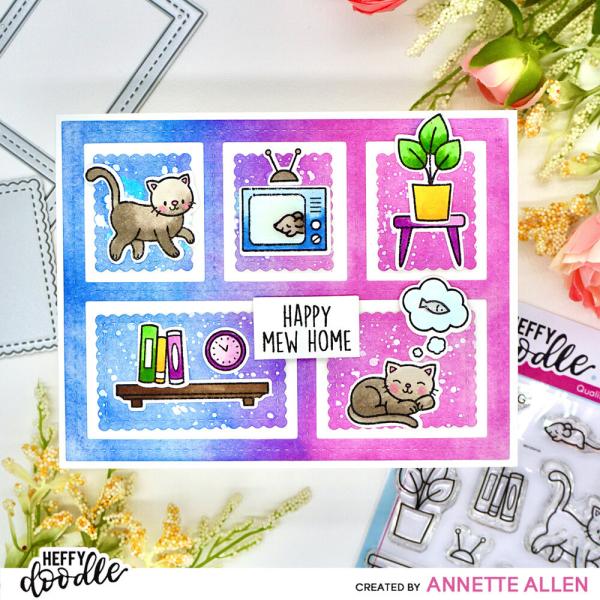 Heffy Doodle - Stempelset "Cozy Kitties" Clear Stamps 