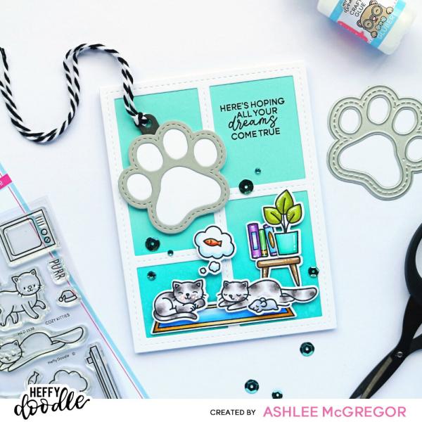 Heffy Doodle - Stempelset "Cozy Kitties" Clear Stamps 