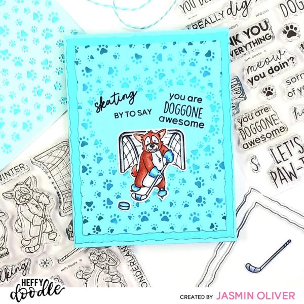 Heffy Doodle - Stempelset "Furry Friend Sentiment" Clear Stamps 