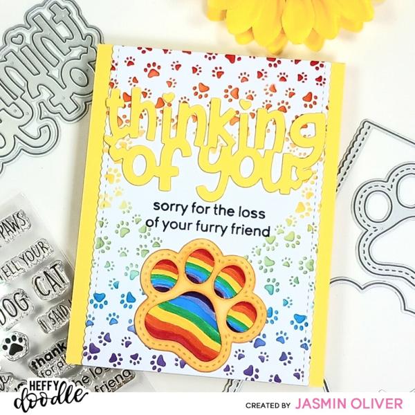 Heffy Doodle - Stempelset "Furry Friend Sentiment" Clear Stamps 