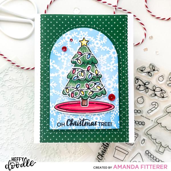 Heffy Doodle - Designpapier "Tinsel Town 6x6 Inch Paper Pad - 24 Bogen