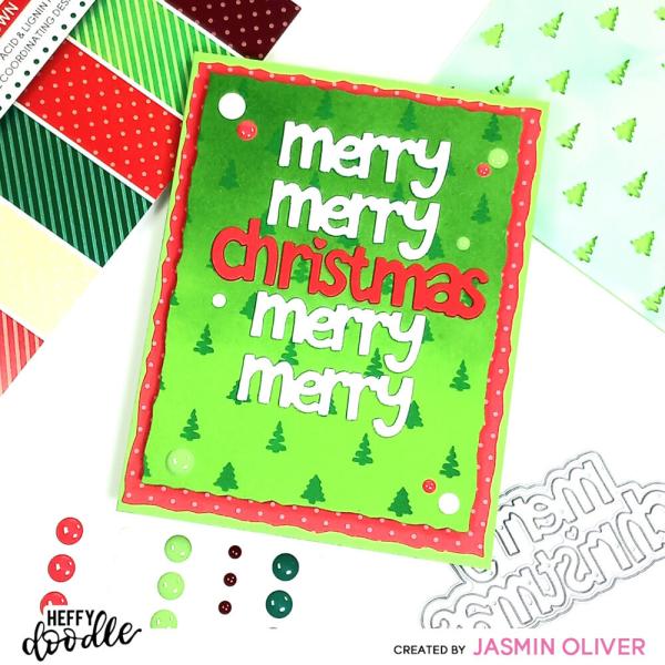 Heffy Doodle - Designpapier "Tinsel Town 6x6 Inch Paper Pad - 24 Bogen