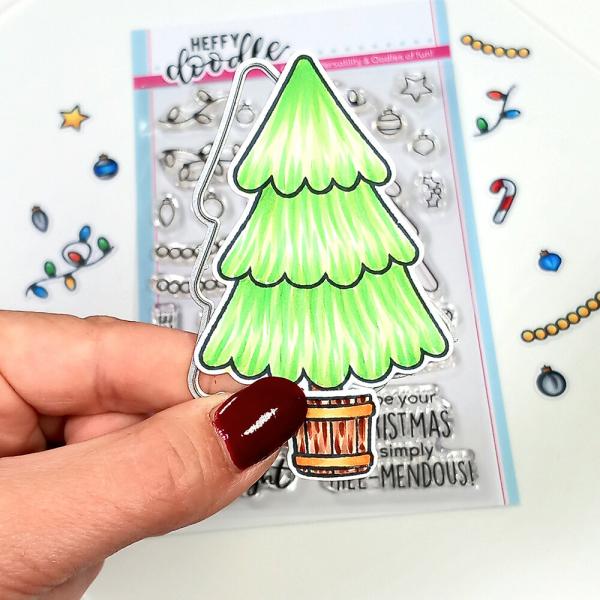 Heffy Doodle - Stempelset "Trim The Tree" Clear Stamps 