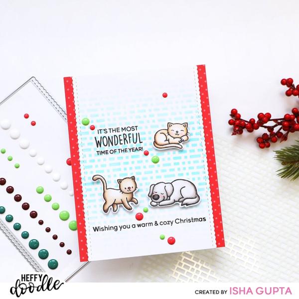 Heffy Doodle - Stempelset "Happy Holidays Sentiment" Clear Stamps