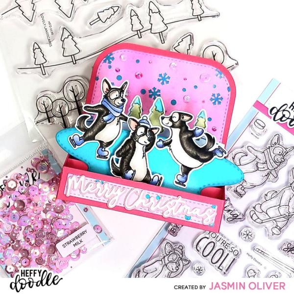 Heffy Doodle - Stempelset "Ice Pups" Clear Stamps 