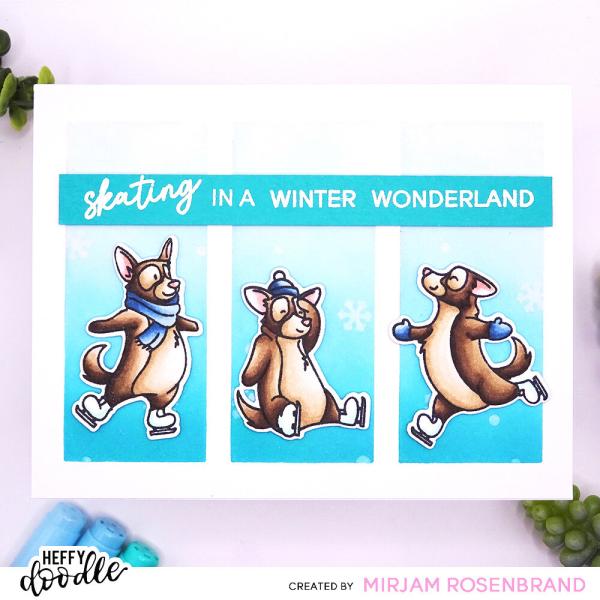 Heffy Doodle - Stempelset "Ice Pups" Clear Stamps 