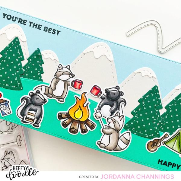 Heffy Doodle - Stempelset "Camping Critters" Clear Stamps 