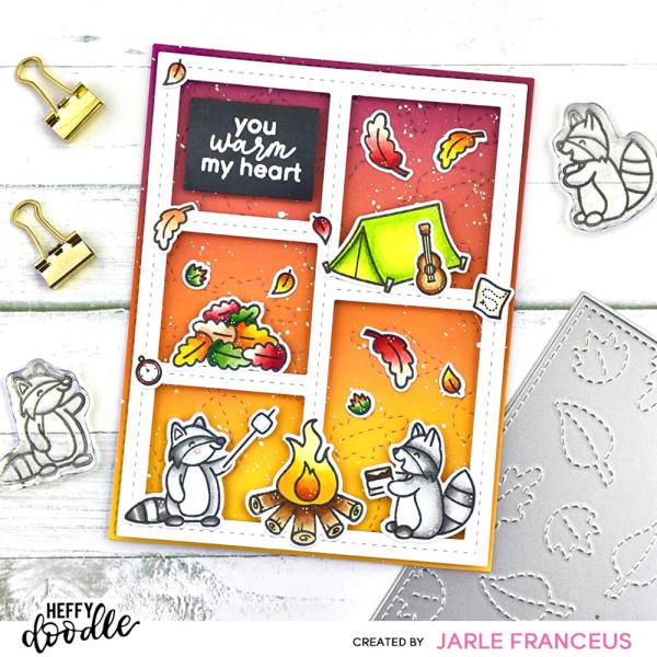 Heffy Doodle - Stempelset "Camping Critters" Clear Stamps 