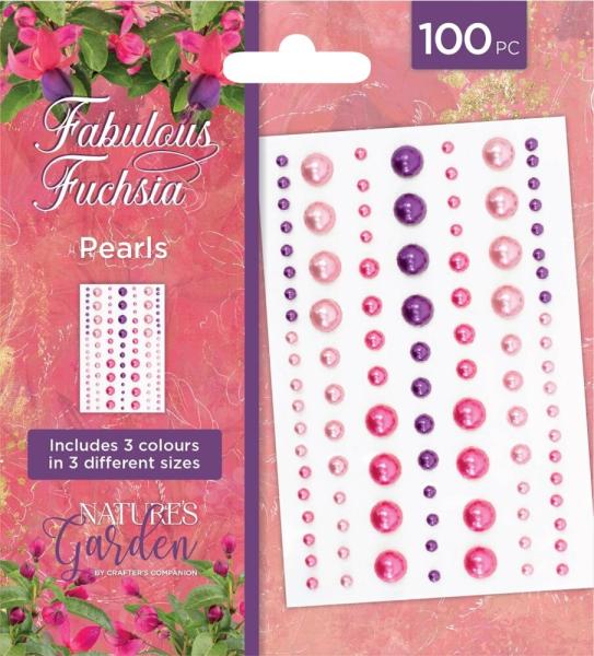 Crafters Companion - Halbperlen "Fabulous Fuchsia" Pearls