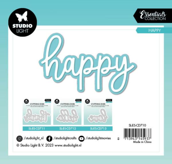 Studio Light - Stanzschablone "Happy" Dies