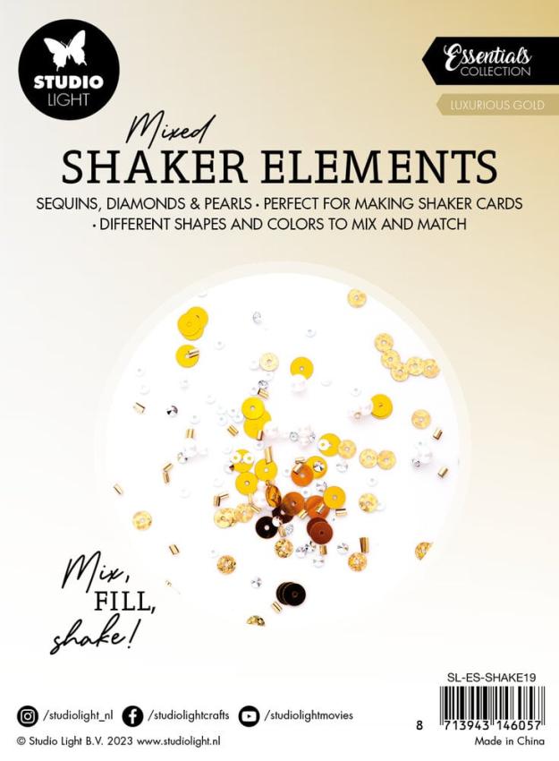 Studio Light - Shaker Elemente - Pailetten "Luxurious Gold" Sequins