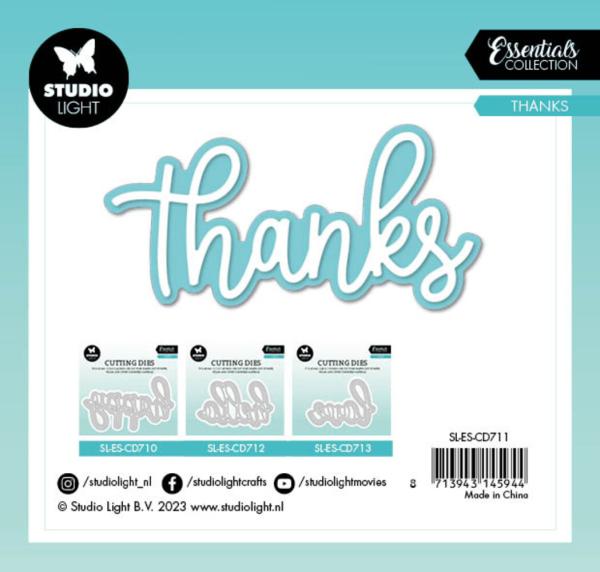 Studio Light - Stanzschablone "Thanks" Dies