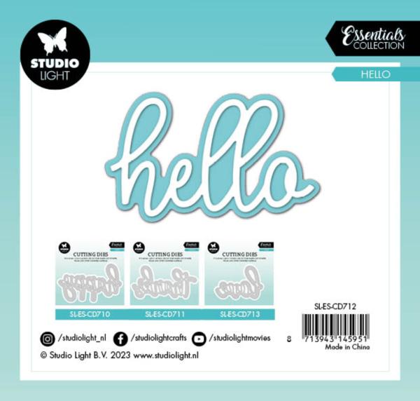 Studio Light - Stanzschablone "Hello" Dies