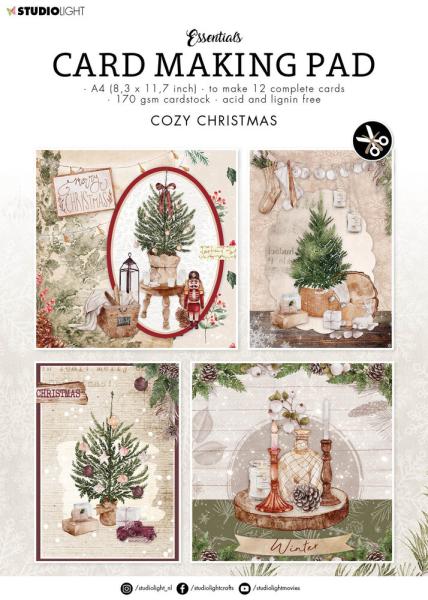 Studio Light  "Cozy Christmas" Cardmaking Pad A4