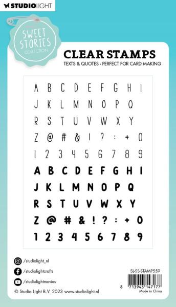 Studio Light - Stempelset "Alphabet & Numbers" Clear Stamps