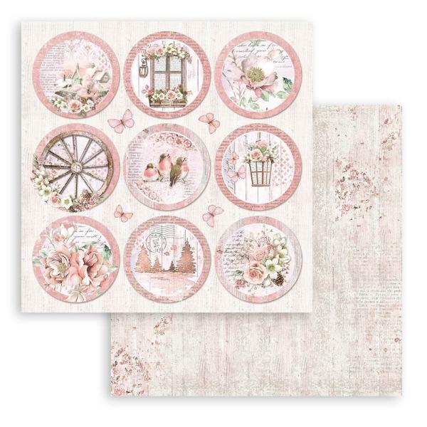 Stamperia - Designpapier "Roseland" Paper Pack 12x12 Inch - 10 Bogen