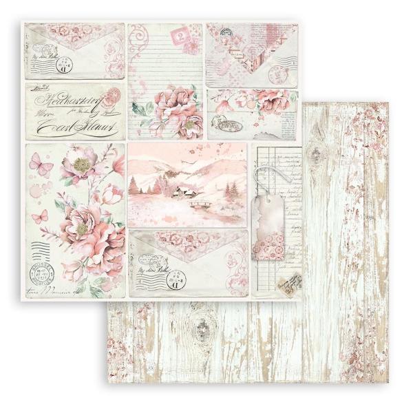 Stamperia - Designpapier "Roseland" Paper Pack 12x12 Inch - 10 Bogen