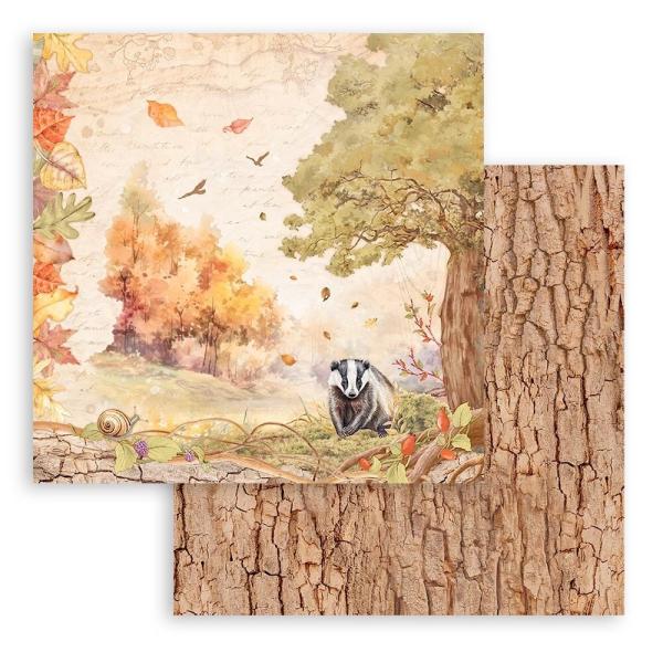 Stamperia - Designpapier "Woodland" Paper Pack 12x12 Inch - 10 Bogen