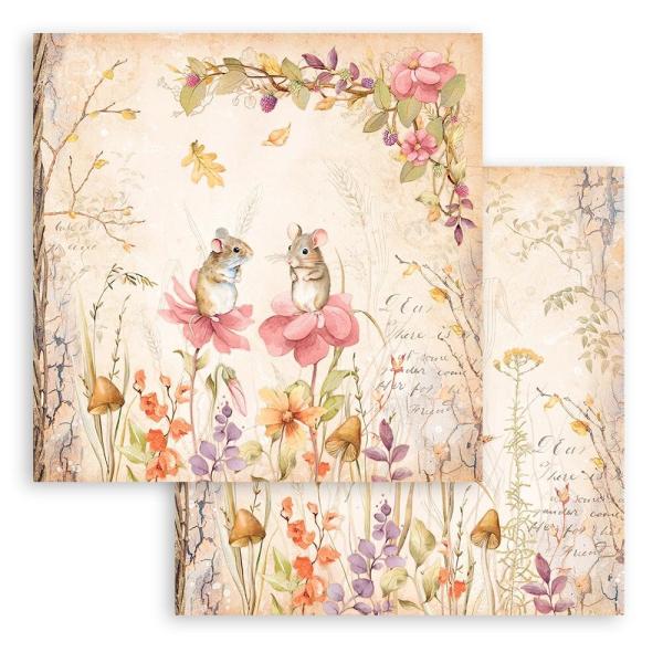 Stamperia - Designpapier "Woodland" Paper Pack 12x12 Inch - 10 Bogen