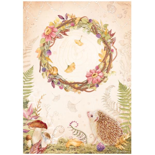 Stamperia - Decopatch Papier "Woodland Garland" Decoupage A4 - 6 Bogen  