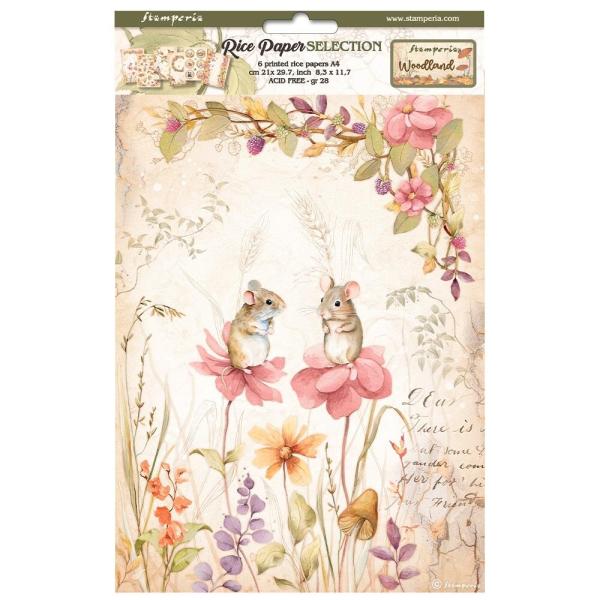 Stamperia - Decopatch Papier "Selection" Decoupage A4 - 6 Bogen  