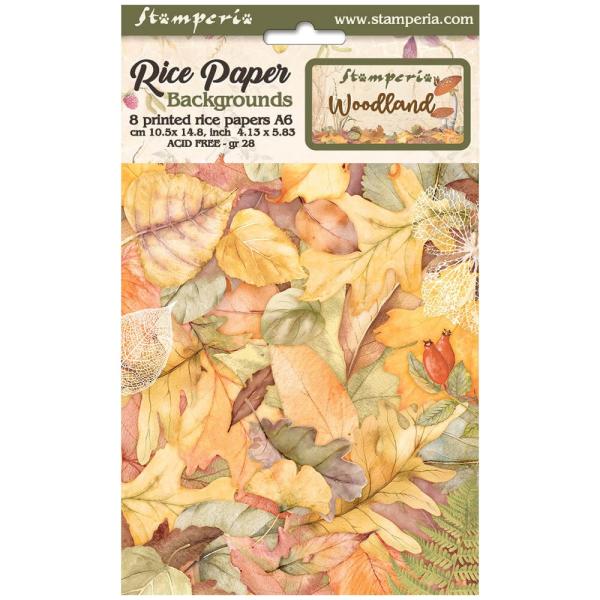 Stamperia - Decopatch Papier "Backgrounds" Decoupage A6 - 8 Bogen  