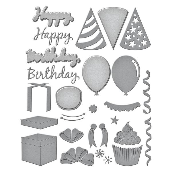 Spellbinders - Stanzschablone "Birthday Wreath Add-Ons" Dies