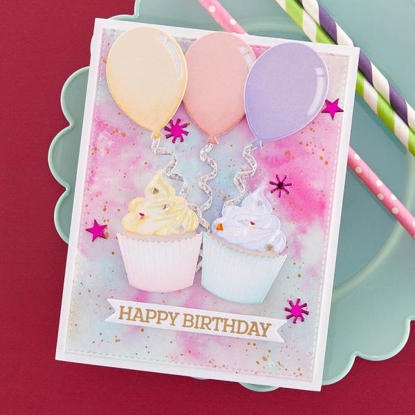 Spellbinders - Stanzschablone "Birthday Wreath Add-Ons" Dies