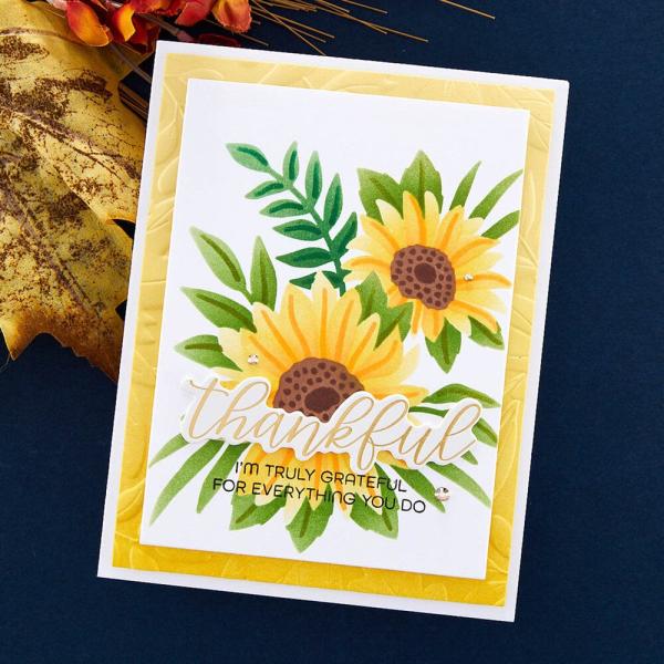 Spellbinders - Schablone "Sunflower" Layered Stencil